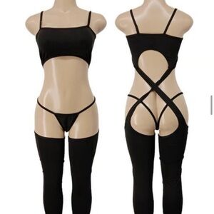 NEW Super Sexy Bottle Girl Stripper Outfit Set OS